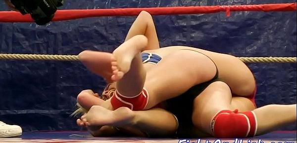 Glamour babes wrestling and pussylicking